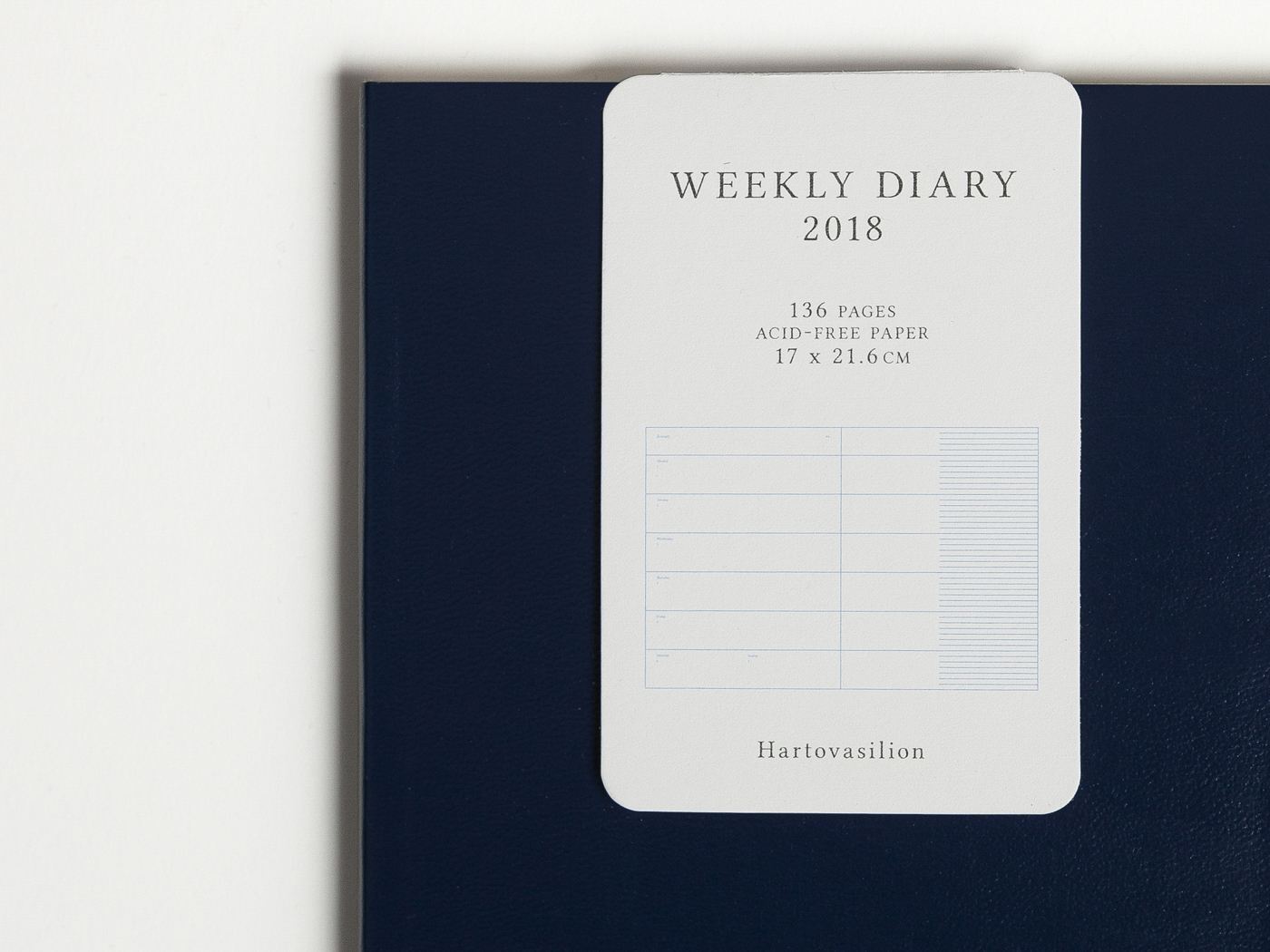 Weekly Diary Blue